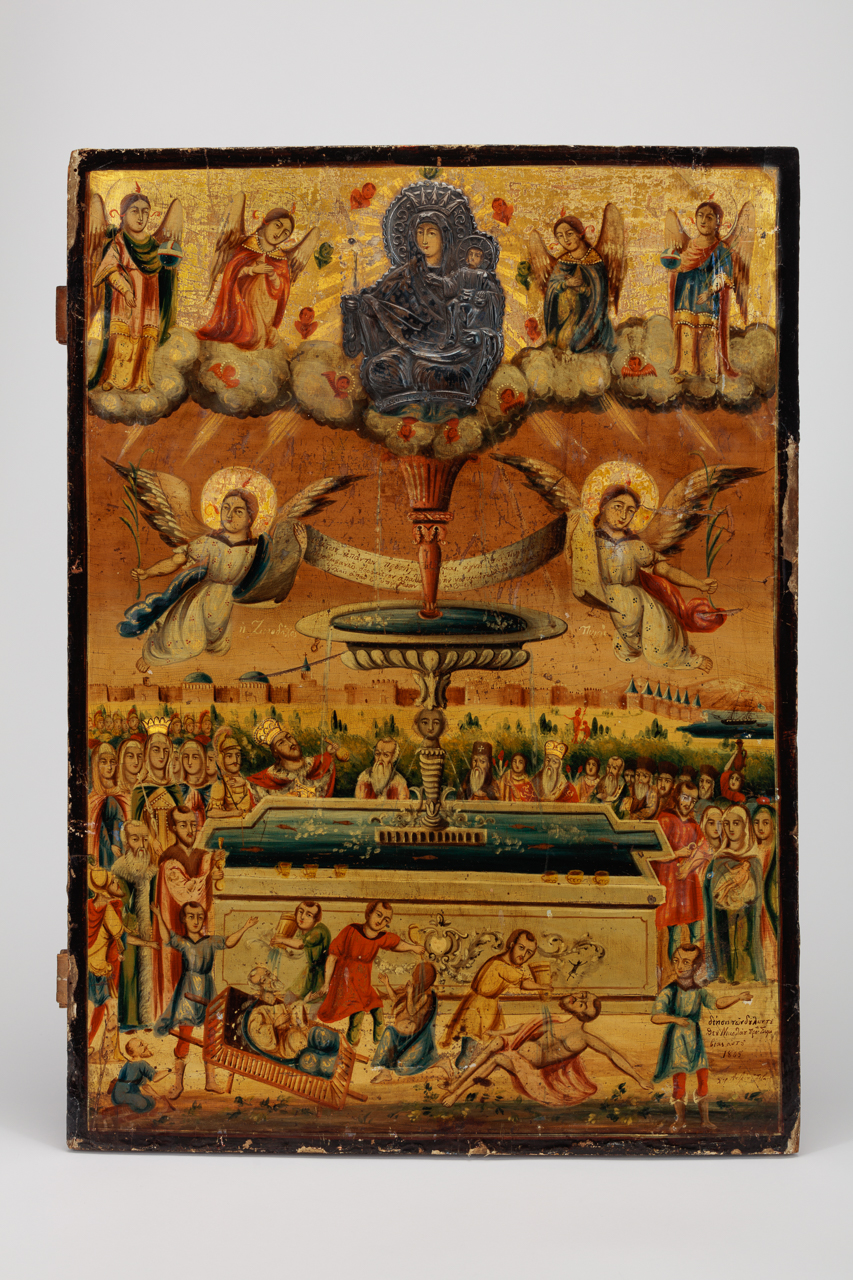 Icon Painting of the Theotokos (Mother of God), Life-giving Spring